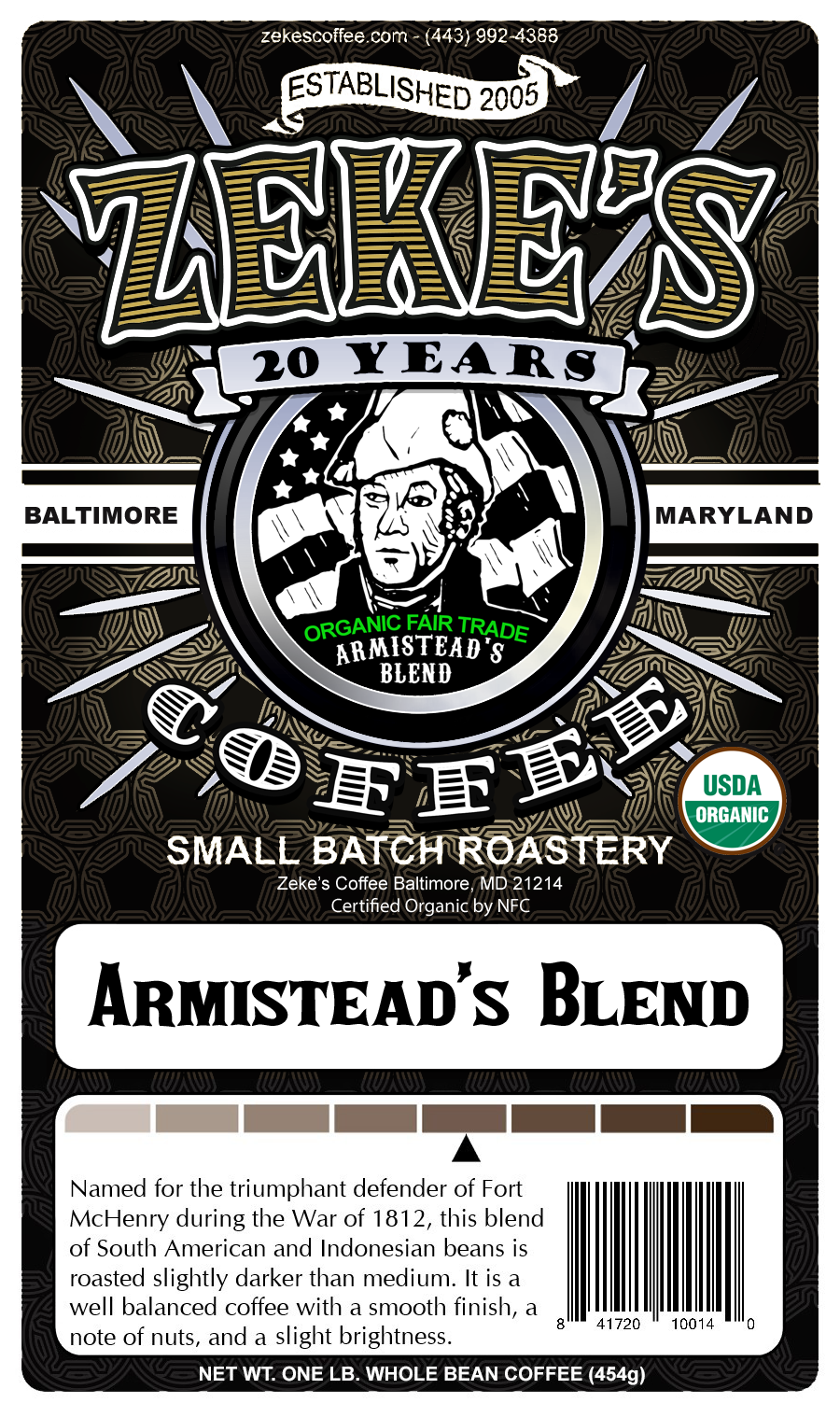 Armistead's Blend, 1 lb (16 oz) – Zeke's Coffee