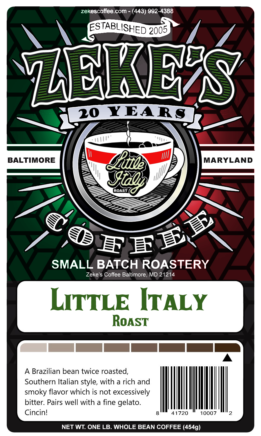 まあたそランチェキ Little Italy Roast, 1 lb (16 oz) – Zeke's Coffee