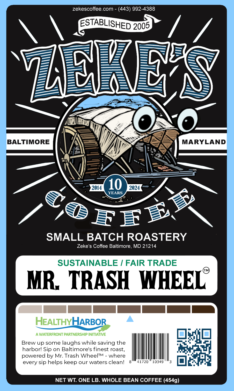 Mr. Trash Wheel Blend, 1 lb (16 oz) – Zeke's Coffee