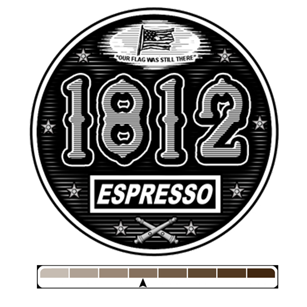 1812 Espresso, 1 lb (16 oz) – Zeke's Coffee
