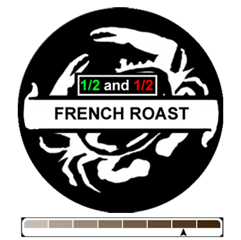 1/2 and 1/2 French Roast, 1 lb (16 oz)