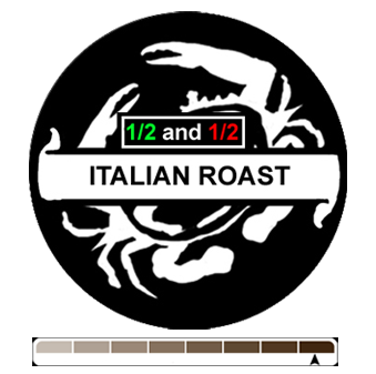 1/2 and 1/2 Italian Roast, 1 lb (16 oz)